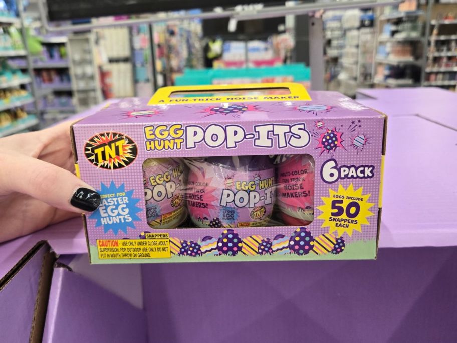 TNT Egg Hunt Pop-Its 6-Pack in hand in store