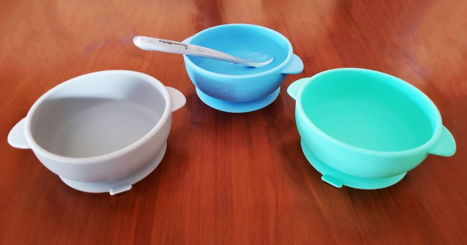 UpwardBaby Silicone Bowl & Spoon 4-Piece Set Only $9.99 on Amazon (Reg. $16)