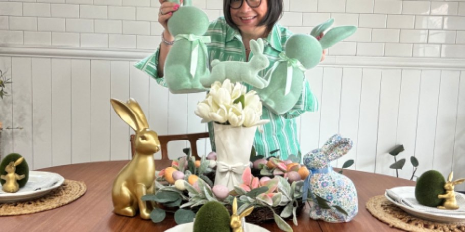 Create an Easter Tablescape w/ My Fave Walmart Decor (Prices Start at Just $2.98!)