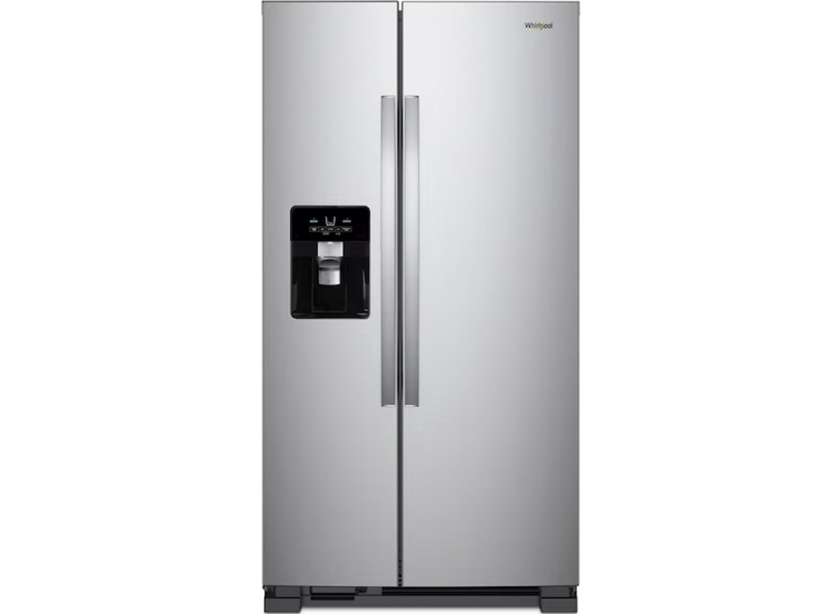 stainless steel side by side refrigerator
