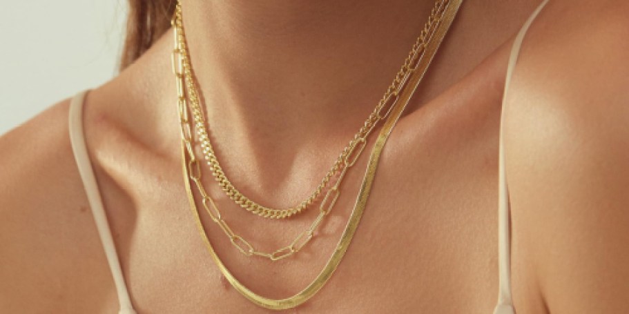 14K Gold-Plated Layered Necklace Just $5 on Amazon (Reg. $10)