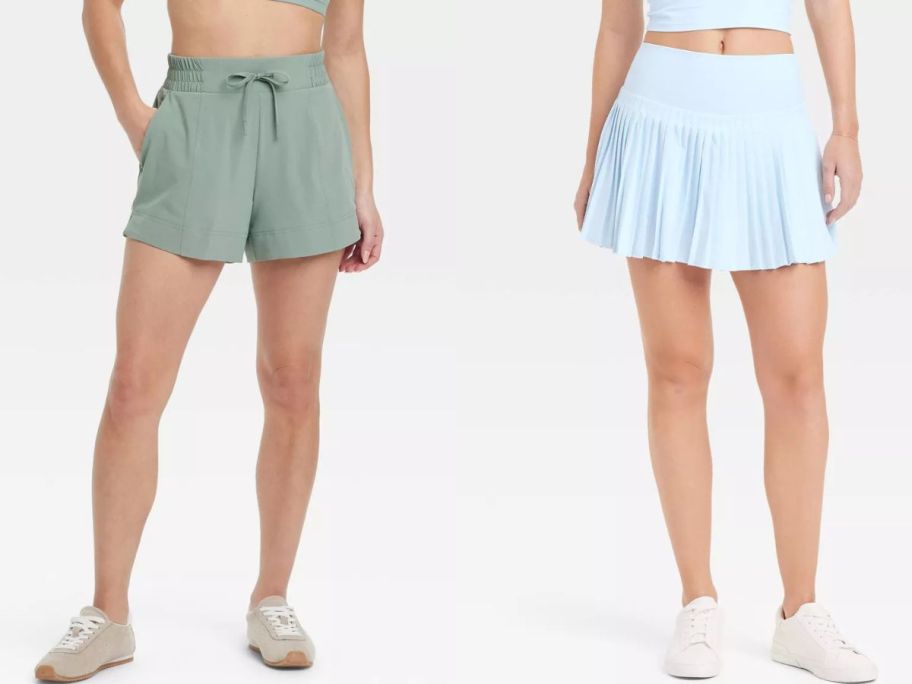 Stock images of two women wearing All in motion activewear