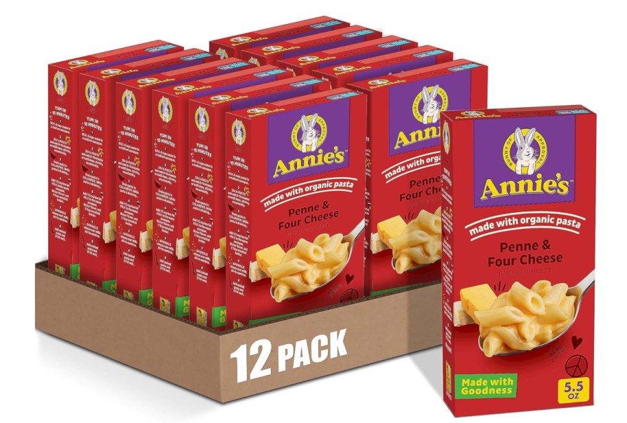 stock image of Annie’s Four Cheese Penne Macaroni and Cheese 12 Pack