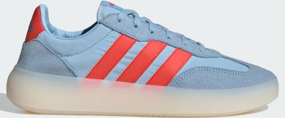women's blue and orange court shoe