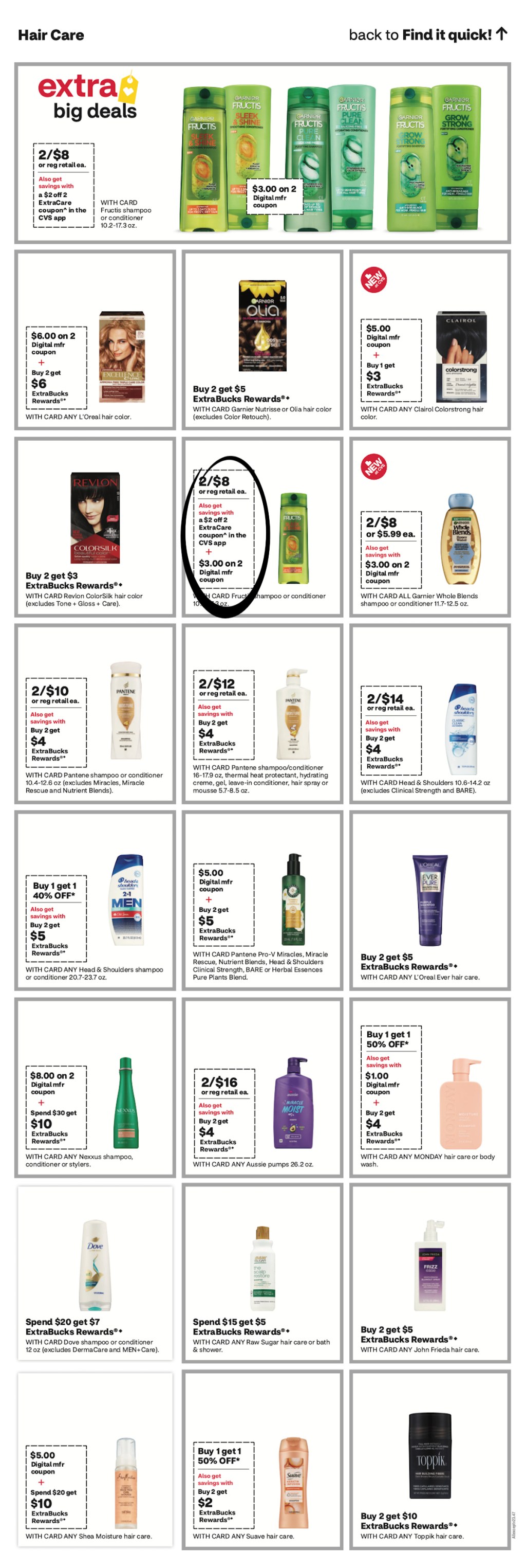 page from CVS ad