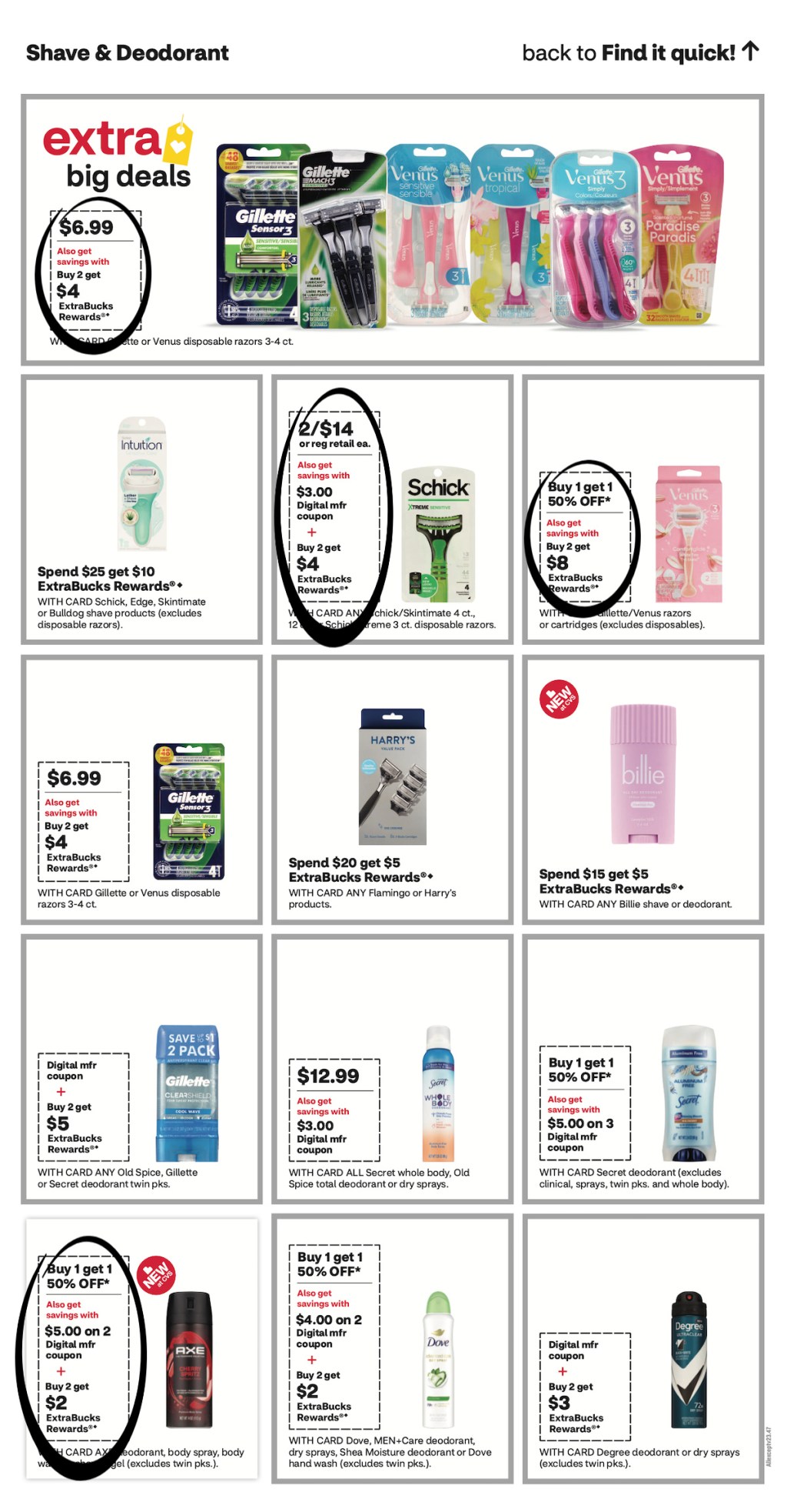 page from CVS ad