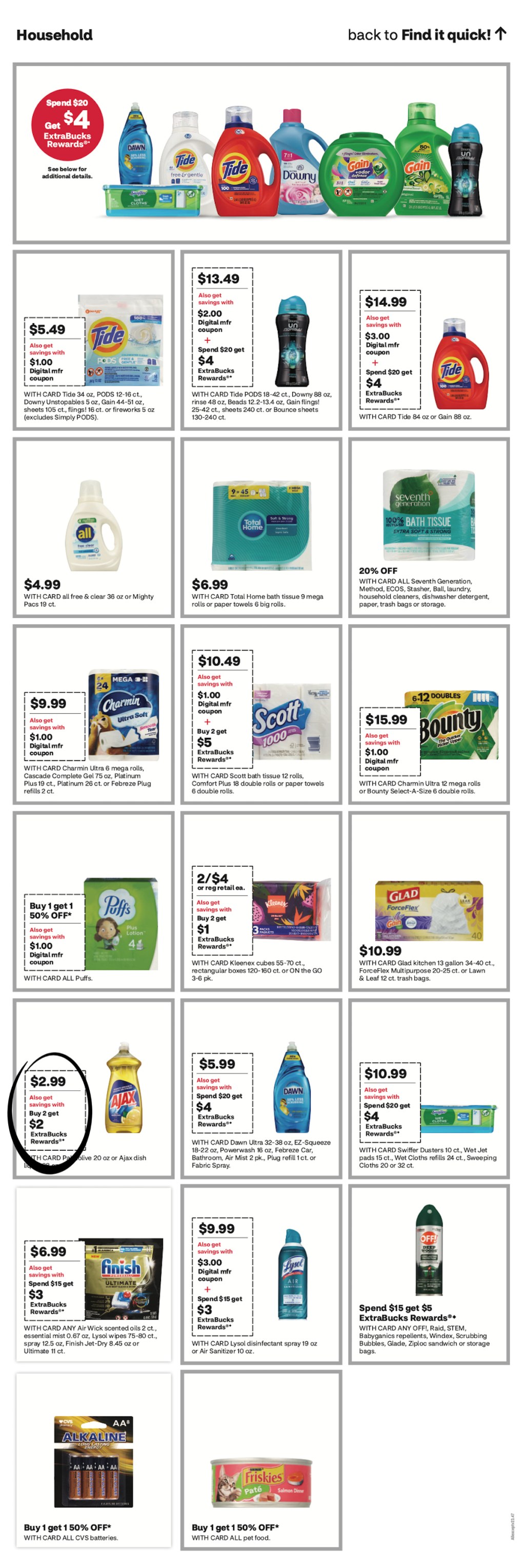 page from CVS ad