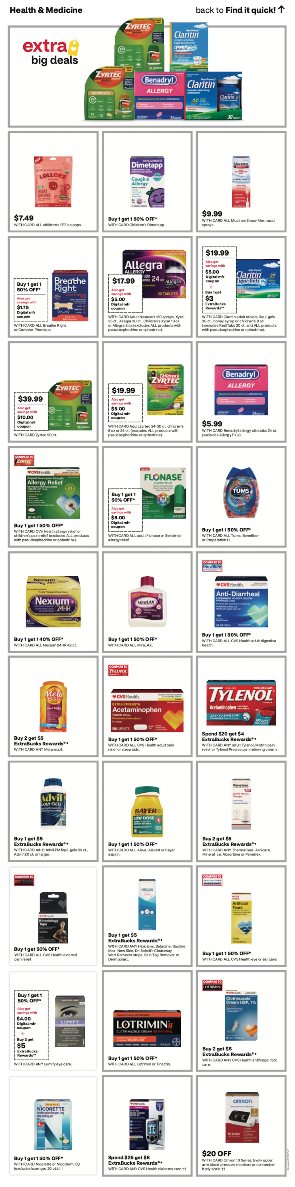 page from CVS ad
