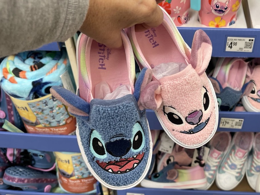 Disney Stitch & Angel Girls Slip-on Shoes