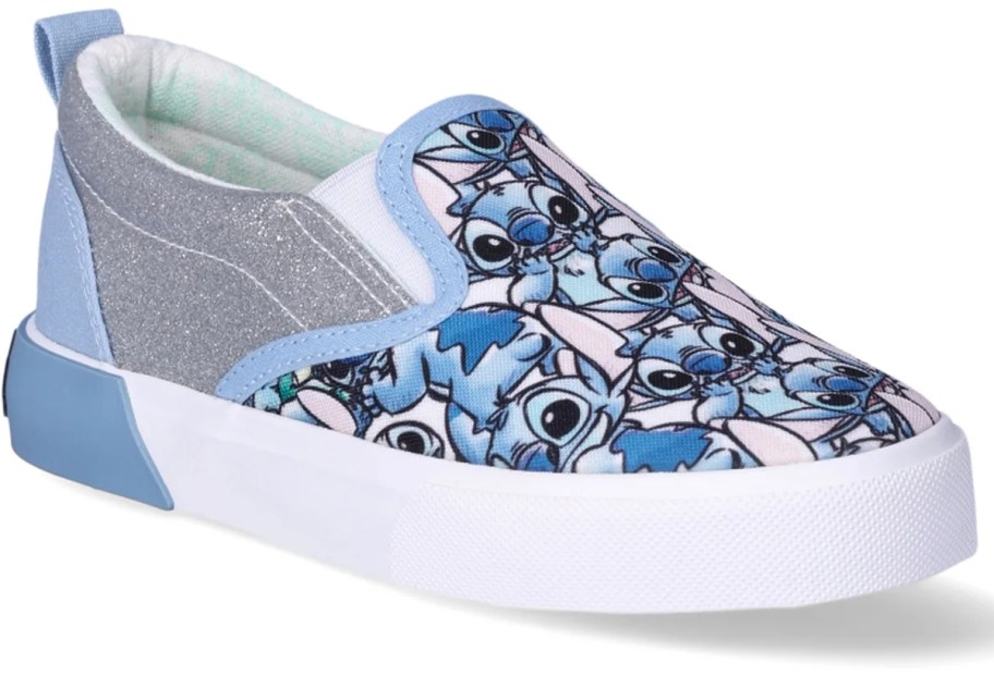 Disney Stitch Girl's Slip-On Twin Gore Sneakers