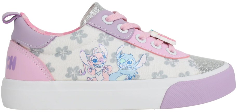 Disney Toddler and Little Girls' Stitch and Angel Court Sneakers