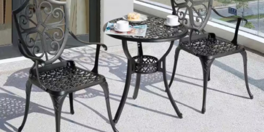 Up to 45% Off Home Depot Patio Furniture + Free Shipping | 3-Piece Bistro Set Just $157 Shipped