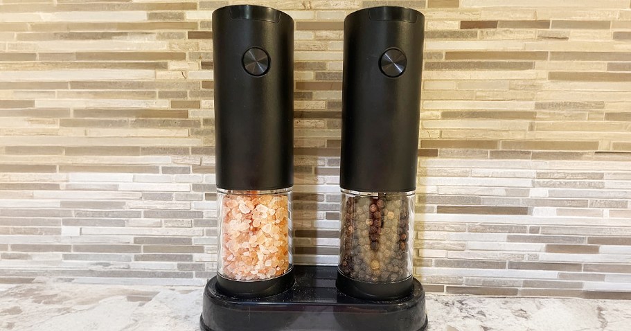 Electric Salt & Pepper Grinder Set Just $13.74 Shipped on Amazon (Reg. $33)