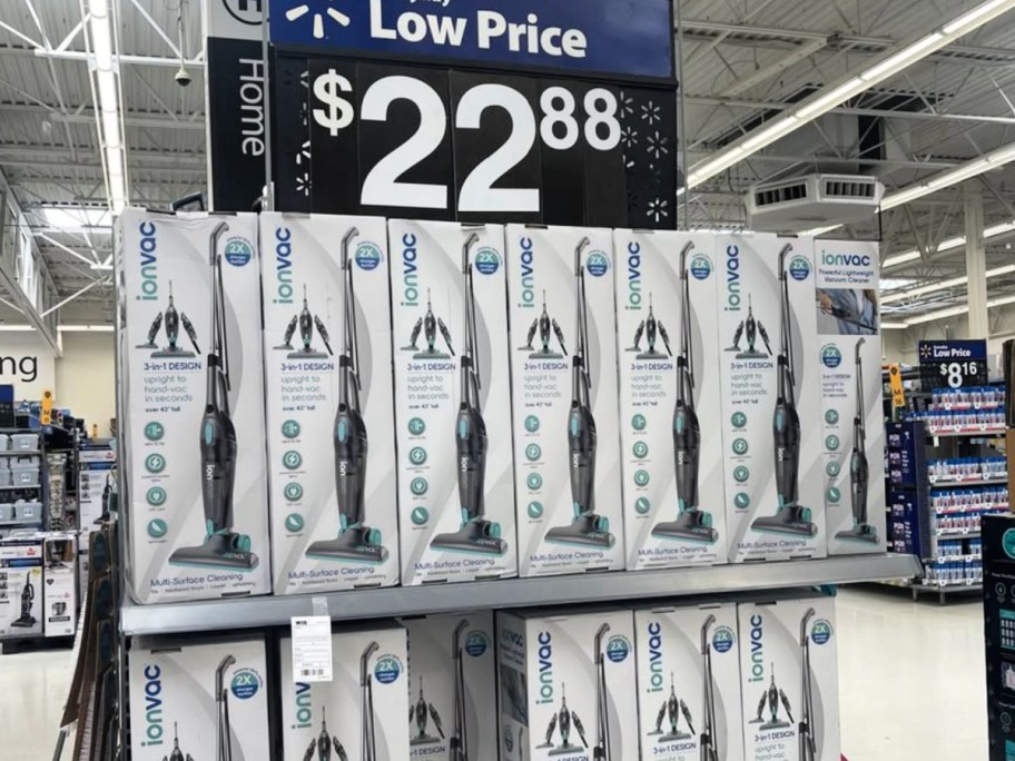 Ion VAC store display inside Walmart