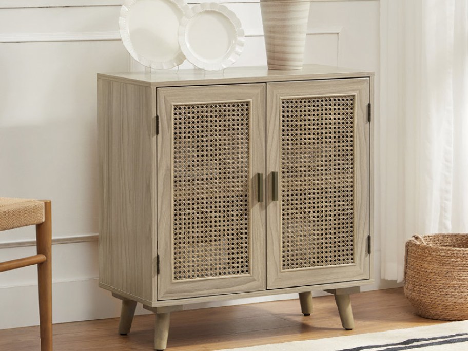 accent cabinet made from solid wood