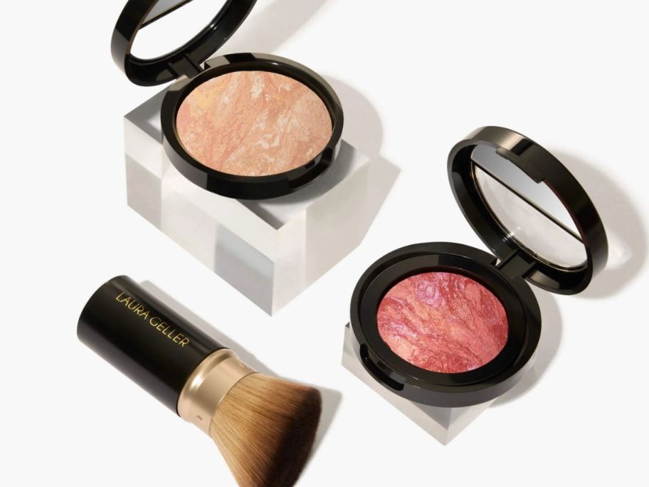 Two makeup onlinepacts and a brush 