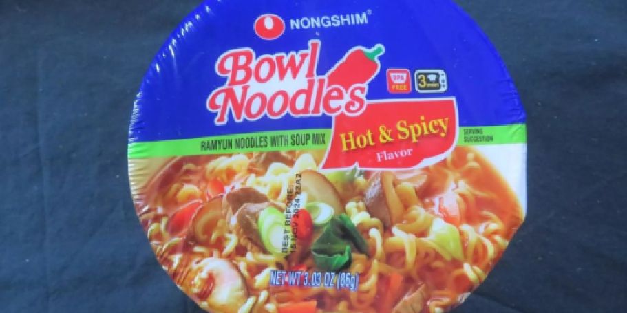 Nongshim Hot & Spicy Noodle Soup 6-Pack Just $4.50 Shipped on Amazon – 75¢ Per Pack!
