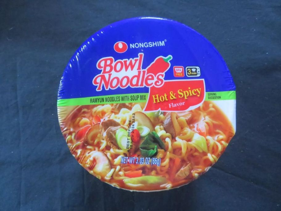 Nongshim Hot & Spicy Noodle Soup 6-Pack Just $4.50 Shipped on Amazon – 75¢ Per Pack!