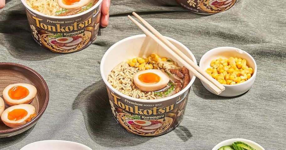 Nongshim Tonkotsu Ramen with Kuromayu Noodle Big Bowl