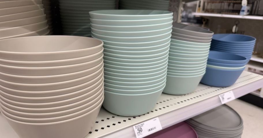 Colorful bowls at Target
