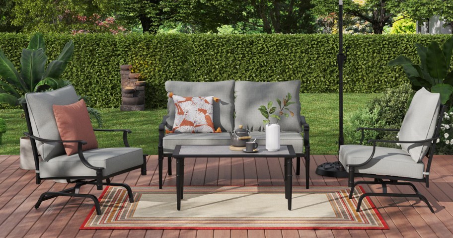 Thomas Lake 4-Piece Patio Conversation Set