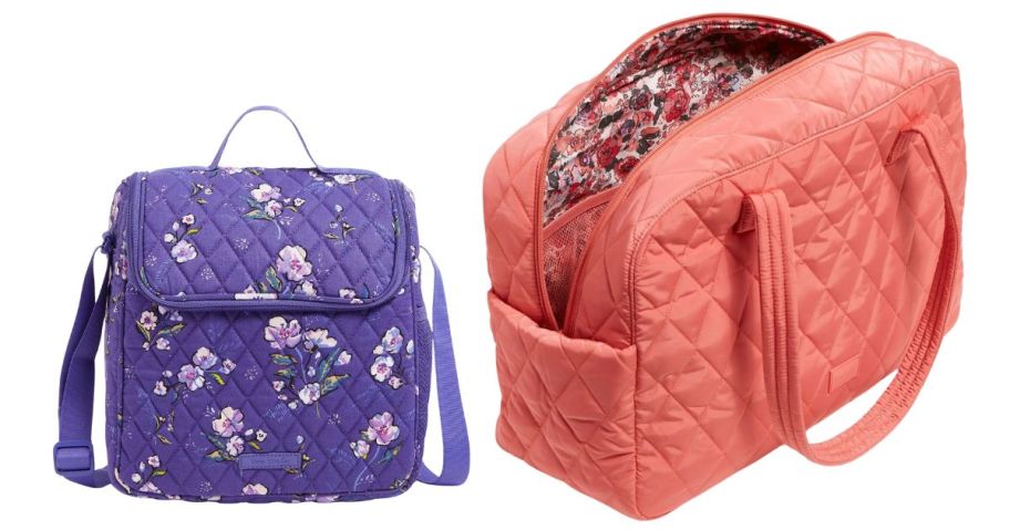 Vera Bradley Ourlet Lunch Tote and Medium Travel Bag
