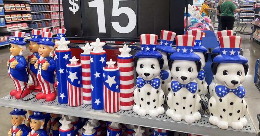 Patriotic Blow Molds Only $15 at Walmart