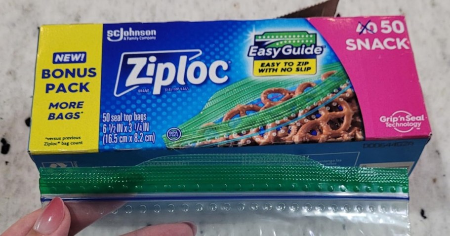 Ziploc Snack Bags 50-Count Just $1.91 Shipped on Amazon