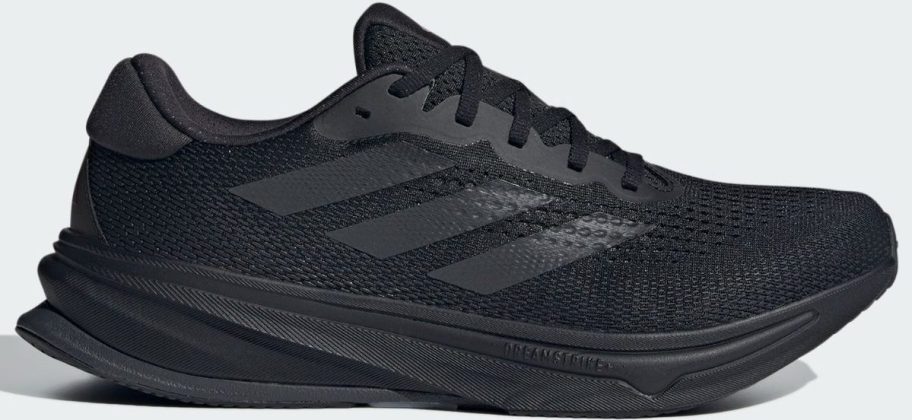 a mens black running shoe