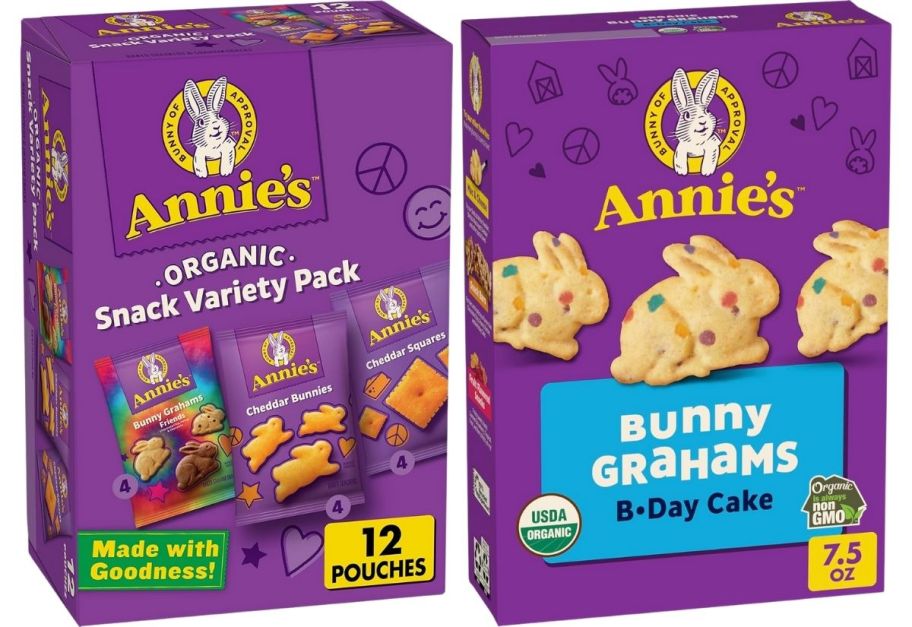 two boxes of annies bunny grahams