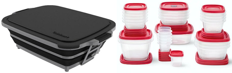 cuisinart and rubbermaid food storage containers 