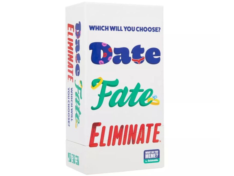 What Do You Meme? Date Fate Eliminate Card Game stock image