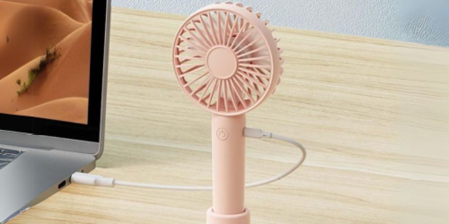 Rechargeable Portable Fan 2-Pack Only $7.99 on Amazon