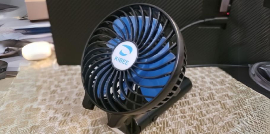 Rechargeable Portable Fan Only $6.99 on Amazon (Regularly $28)