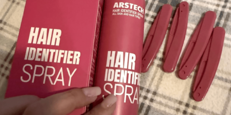 Hair Identifier Spray Set Just $4.67 on Amazon | Includes 4 Dermaplane Razors!