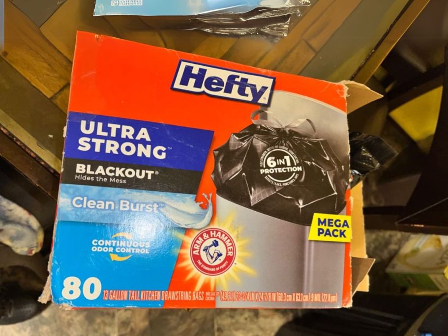 Hefty 13-Gallon Trash Bags 80-Count Only $10 Shipped on Amazon (Reg. $16)
