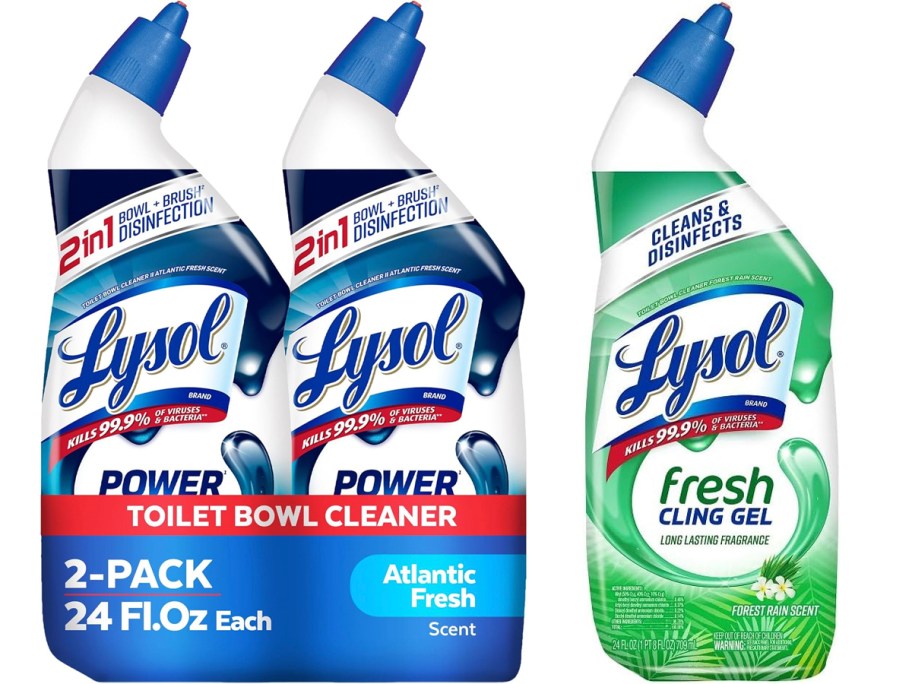 lysol toilet cleaner bottles