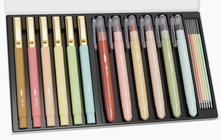 colorful pen and highlighter set