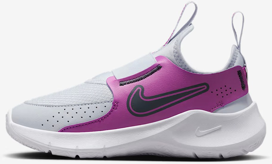 purple and gray nike shoe
