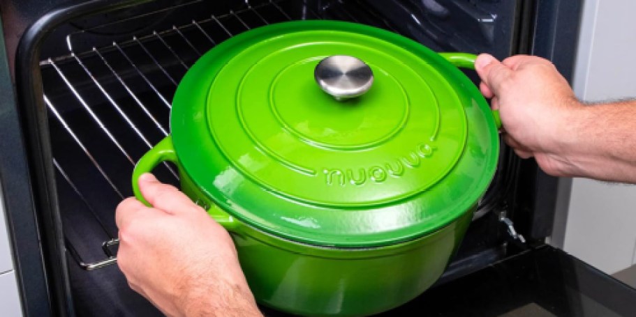 Cast Iron Dutch Oven Only $34.99 Shipped on Amazon (onlinepare to Le Creuset!)
