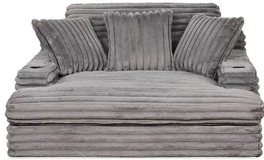 gray oversized lounge chair