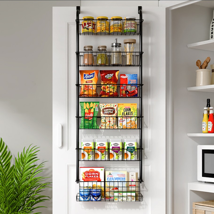 Over The Door 6-Tier Pantry Organizer Only $23.99 Shipped for Amazon Prime Members