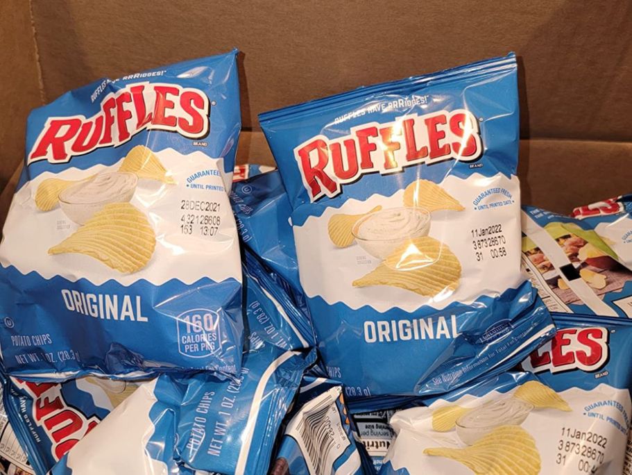 Ruffles Chips 40-Pack Just $12 Shipped on Amazon (Only 30¢ Per Bag)