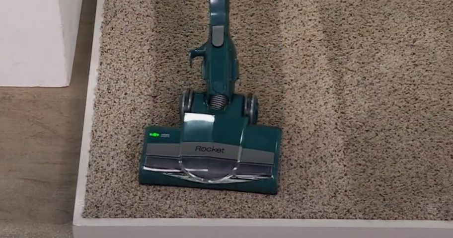 Shark Rocket Stick Vacuum on carpet