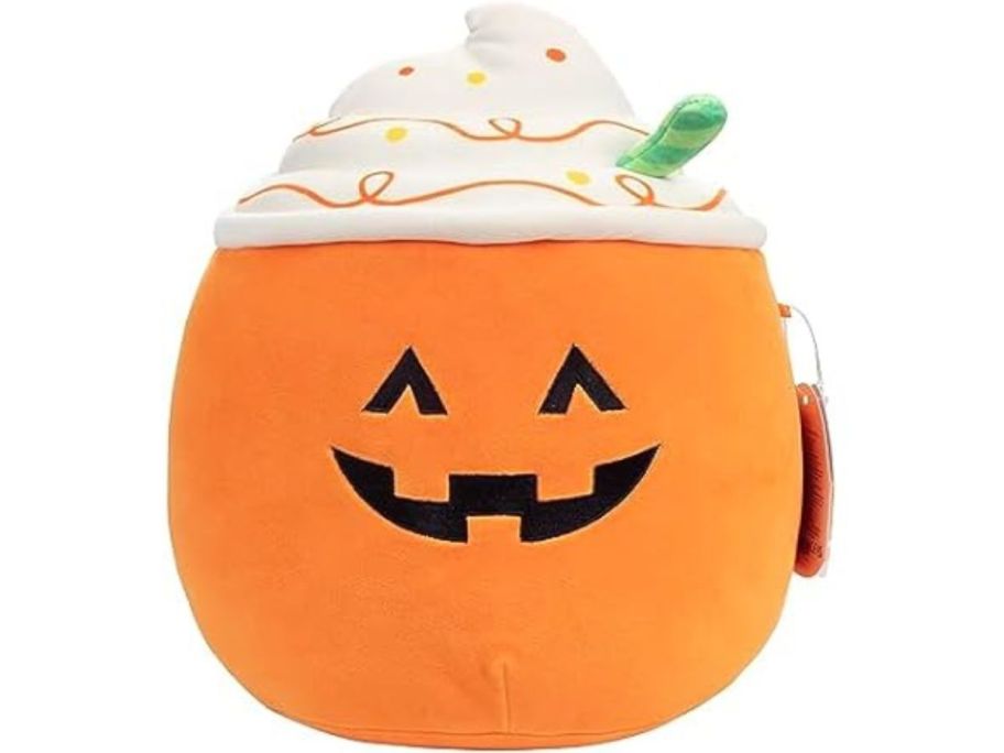 Squishmallows 10" Lester The Pumpkin Latte stock image