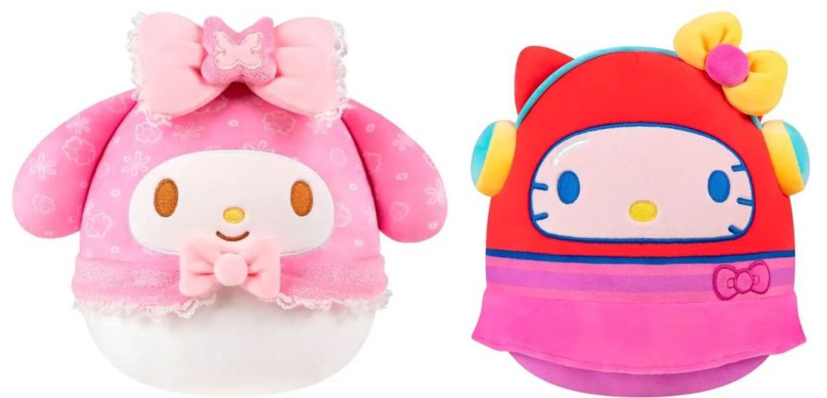 two different hello kitty squishmallows