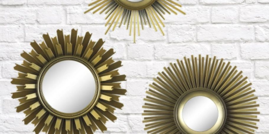 Better Homes & Gardens 3-Piece Sunburst Mirror Set Only $9.96 on Walmart.online
