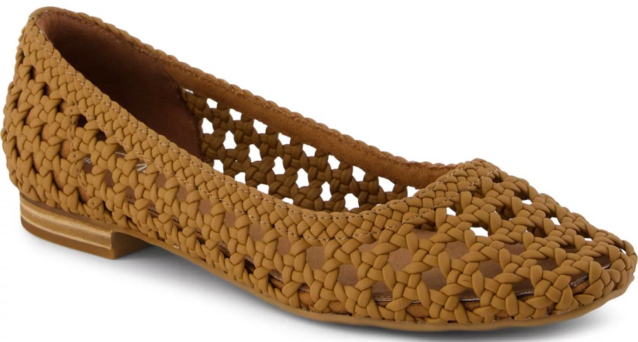 tan ballet flats