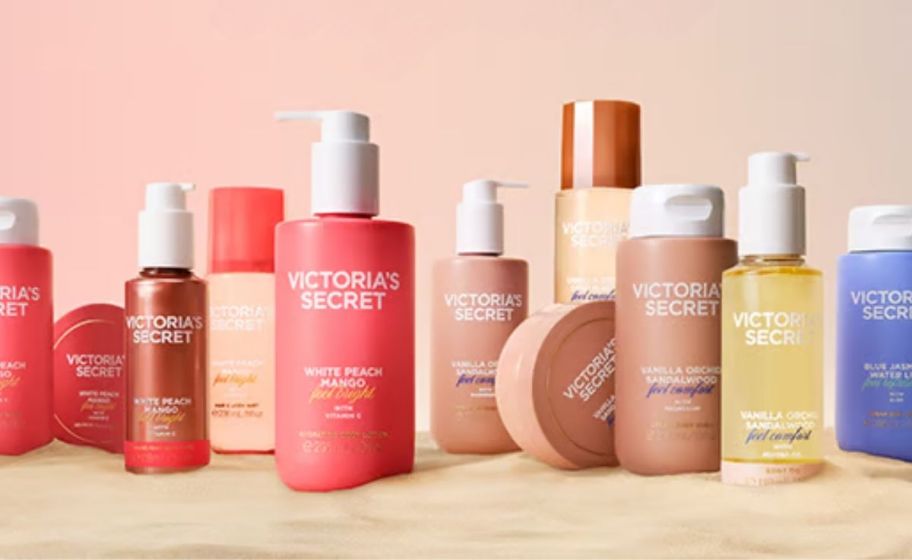 victorias secret body care items in various scents