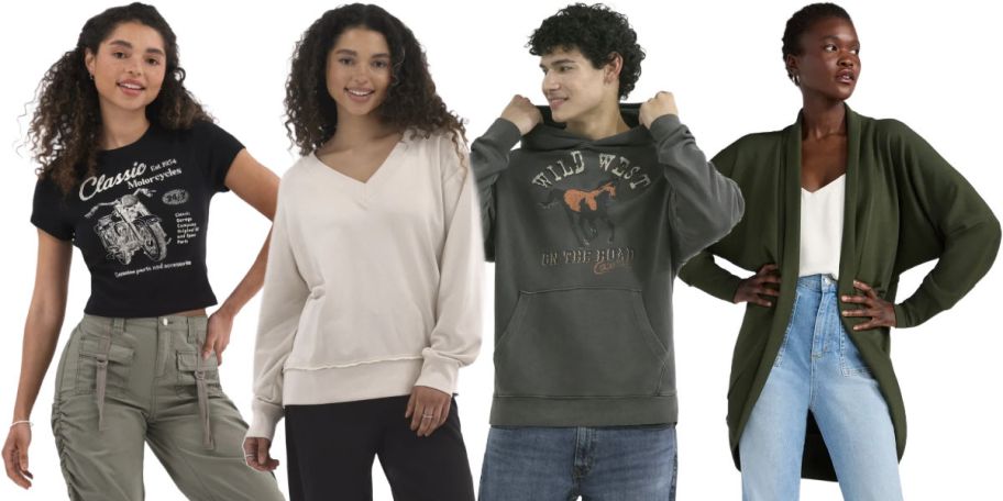 4 people on a white background